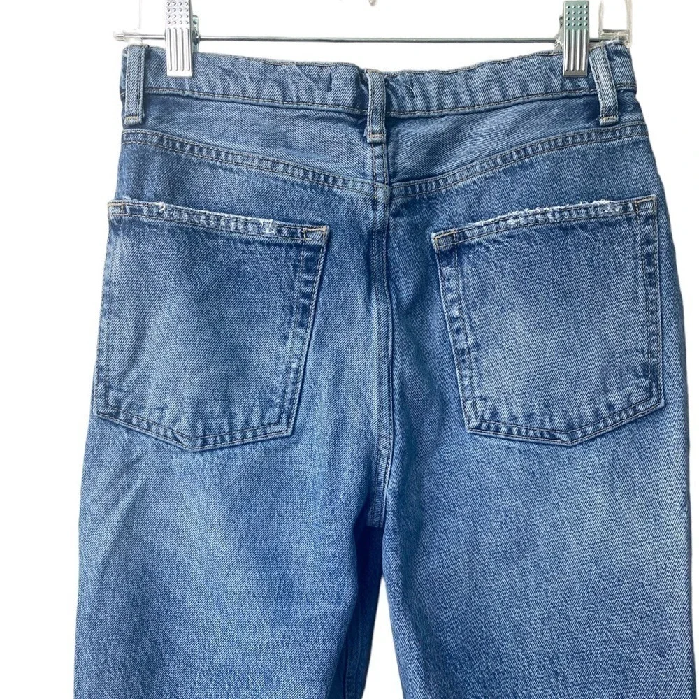 We The Free Jeans High Rise Distressed‎ Lita Cropped Jeans Size 27 Light Wash